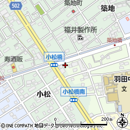 愛知県豊橋市西羽田町1周辺の地図