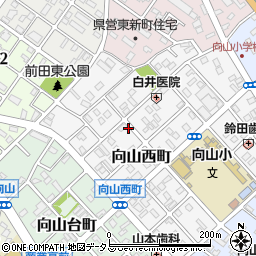 愛知県豊橋市向山西町周辺の地図