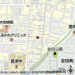 大阪府吹田市垂水町2丁目36-38周辺の地図