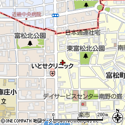 ローソン尼崎富松町三丁目店周辺の地図
