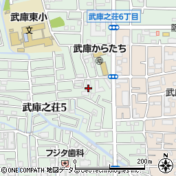 こけっと武庫之荘周辺の地図