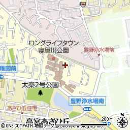 大阪府寝屋川市太秦緑が丘34-7周辺の地図