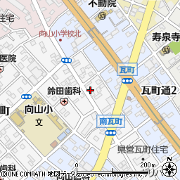 愛知県豊橋市南瓦町58周辺の地図