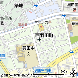 愛知県豊橋市西羽田町116周辺の地図