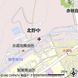 兵庫県赤穂市北野中382-1周辺の地図