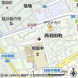 愛知県豊橋市西羽田町53周辺の地図