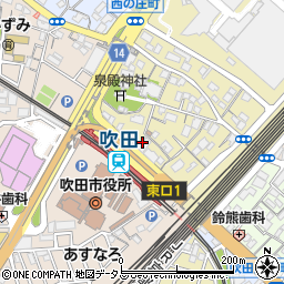 阪急吹田駅前奥野ビル周辺の地図