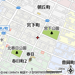 愛知県豊橋市宮下町120周辺の地図