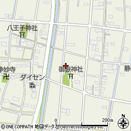 静岡県浜松市中央区豊西町447周辺の地図