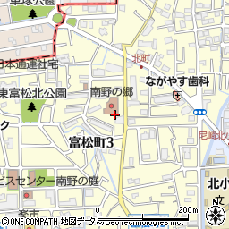 兵庫県尼崎市富松町3丁目33周辺の地図