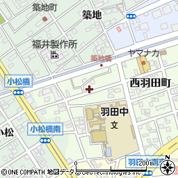 愛知県豊橋市西羽田町64周辺の地図