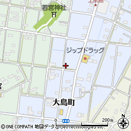 静岡県浜松市中央区大島町653周辺の地図