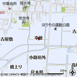 京都府相楽郡精華町祝園幸徳周辺の地図