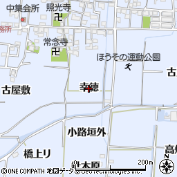 京都府精華町（相楽郡）祝園（幸徳）周辺の地図