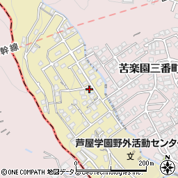 兵庫県西宮市苦楽園四番町15-39周辺の地図