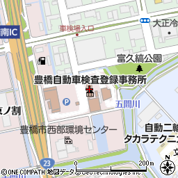 豊橋自動車検査登録事務所周辺の地図