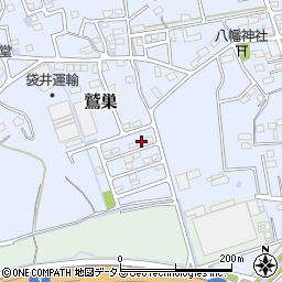静岡県袋井市鷲巣391周辺の地図