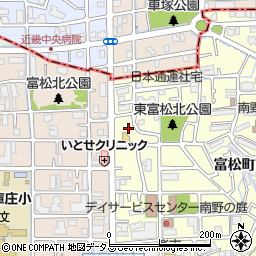 兵庫県尼崎市富松町3丁目23-21周辺の地図