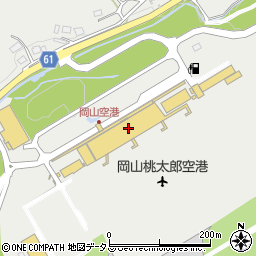 山小屋岡山空港店周辺の地図