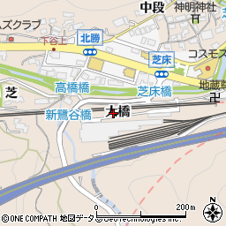 兵庫県神戸市北区山田町下谷上大橋周辺の地図