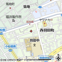 愛知県豊橋市西羽田町56周辺の地図