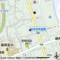 静岡県袋井市久能1758-1周辺の地図