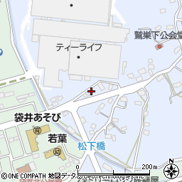 静岡県袋井市鷲巣133周辺の地図