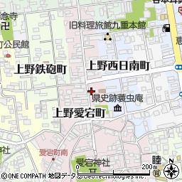 上野愛宕郵便局周辺の地図