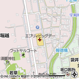 静岡県袋井市堀越1141周辺の地図