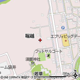 静岡県袋井市堀越1125周辺の地図