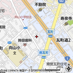 愛知県豊橋市南瓦町61周辺の地図