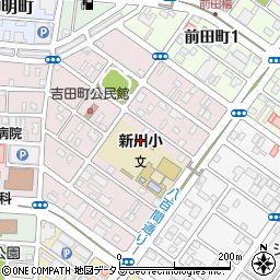 愛知県豊橋市前田中町周辺の地図
