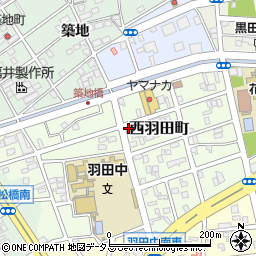 愛知県豊橋市西羽田町107周辺の地図