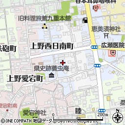 三重県伊賀市上野西日南町1722周辺の地図