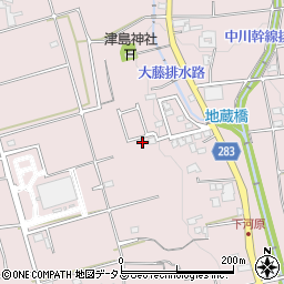 静岡県磐田市大久保437周辺の地図