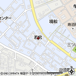 愛知県豊橋市牟呂町若宮周辺の地図