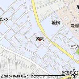 愛知県豊橋市牟呂町（若宮）周辺の地図