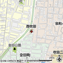 大阪府吹田市泉町4丁目41周辺の地図