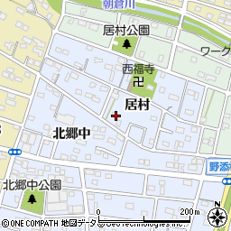 愛知県豊橋市岩田町居村164周辺の地図