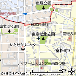 兵庫県尼崎市富松町3丁目25-22周辺の地図