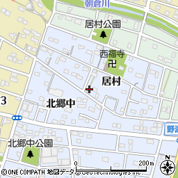 愛知県豊橋市岩田町居村165-2周辺の地図