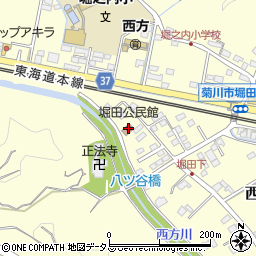 堀田公民館周辺の地図