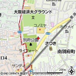 コノミヤ摂津店周辺の地図