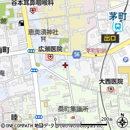 浦嶋提灯店周辺の地図