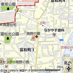 兵庫県尼崎市富松町3丁目33-19周辺の地図