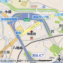 兵庫県神戸市北区山田町下谷上池ノ内周辺の地図