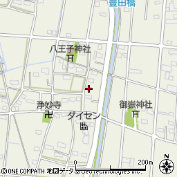 静岡県浜松市中央区豊西町1986周辺の地図