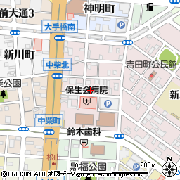 愛知県豊橋市大国町周辺の地図