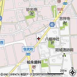 静岡県浜松市中央区貴平町1698周辺の地図
