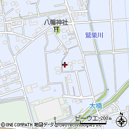 静岡県袋井市鷲巣615周辺の地図